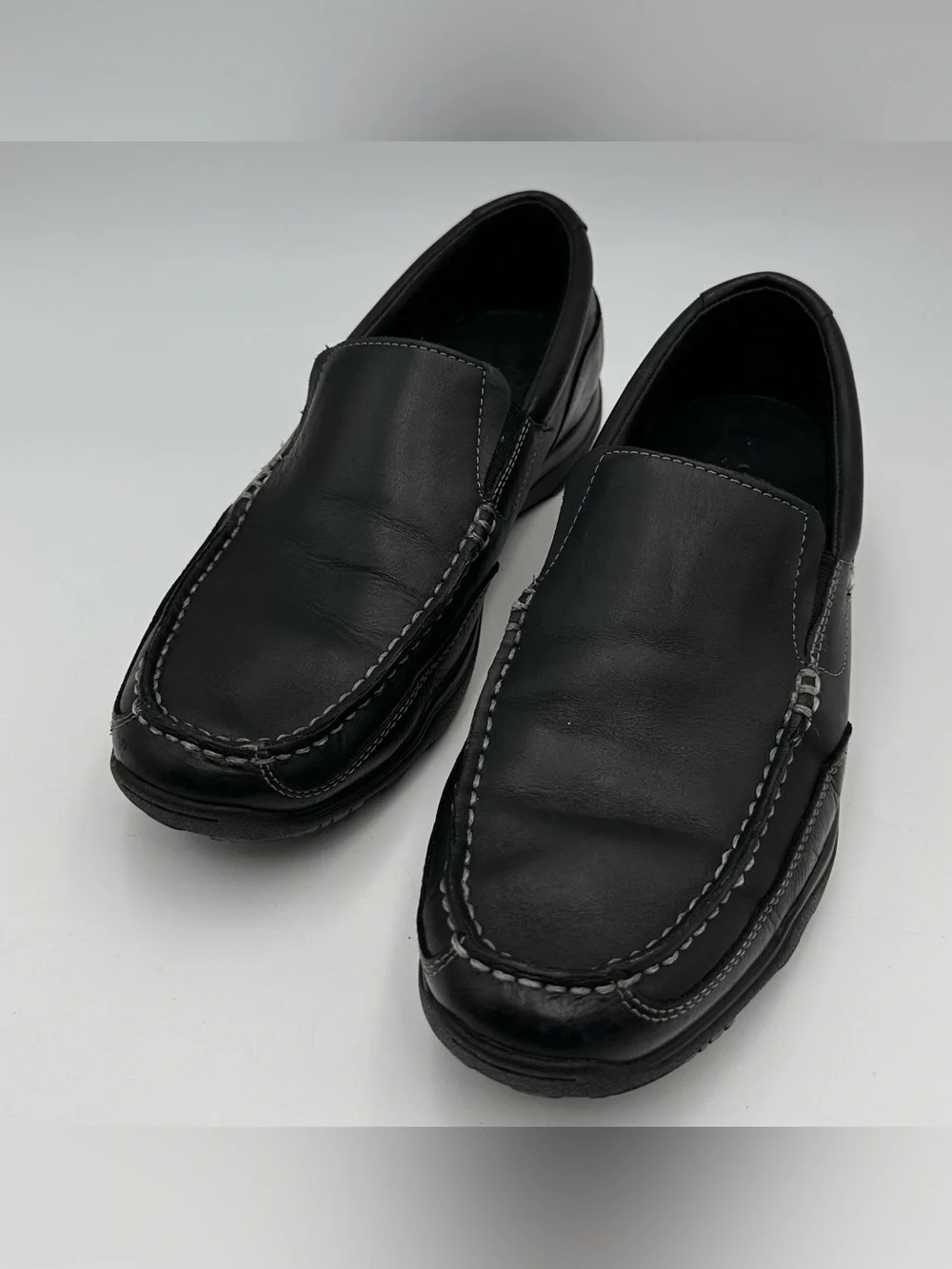 COLE HAAN HUGHES GRAND OS VENETIAN LOAFERS MENS SZ 10 BLACK COMFORT MOC SHOES